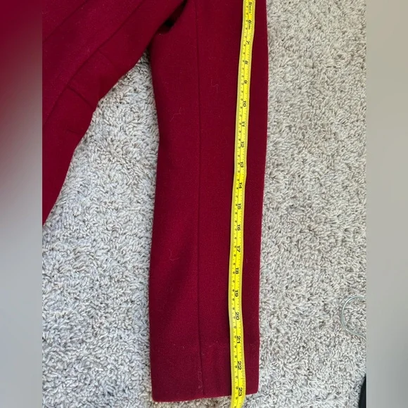 Nautica Women's Vibrant Red Hooded Pea Coat - Picture 3 of 11